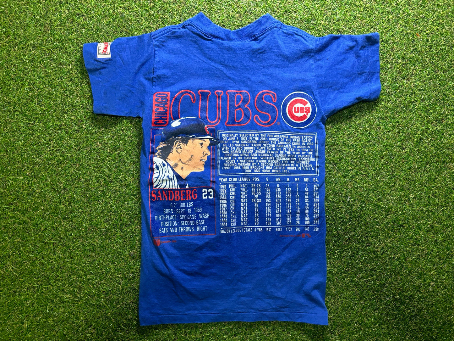 Vintage Nutmeg Chicago Cubs Sandberg T shirt